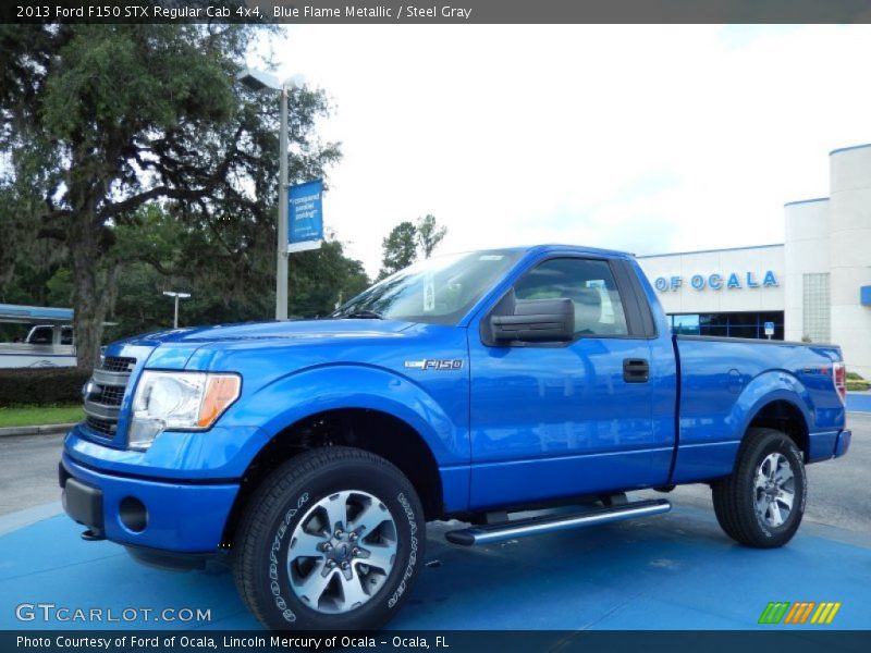 Blue Flame Metallic / Steel Gray 2013 Ford F150 STX Regular Cab 4x4