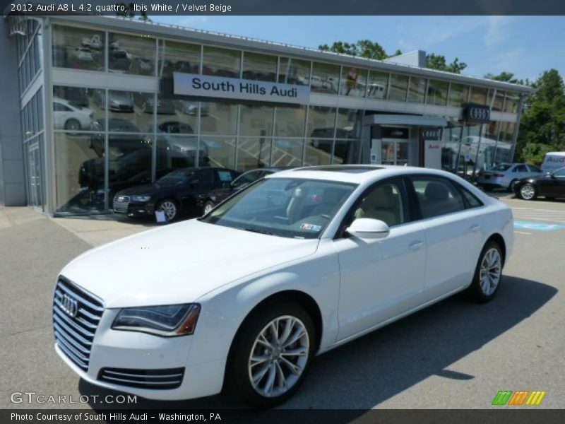 Ibis White / Velvet Beige 2012 Audi A8 L 4.2 quattro