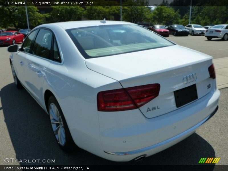 Ibis White / Velvet Beige 2012 Audi A8 L 4.2 quattro