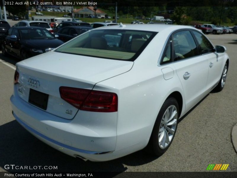 Ibis White / Velvet Beige 2012 Audi A8 L 4.2 quattro