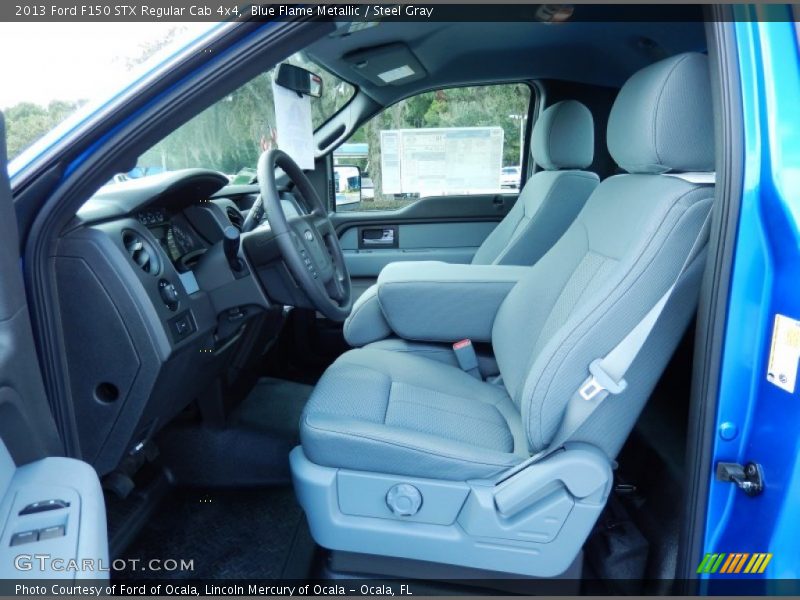  2013 F150 STX Regular Cab 4x4 Steel Gray Interior
