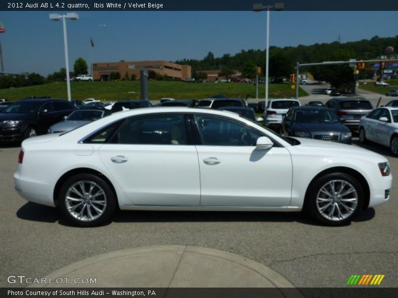 Ibis White / Velvet Beige 2012 Audi A8 L 4.2 quattro