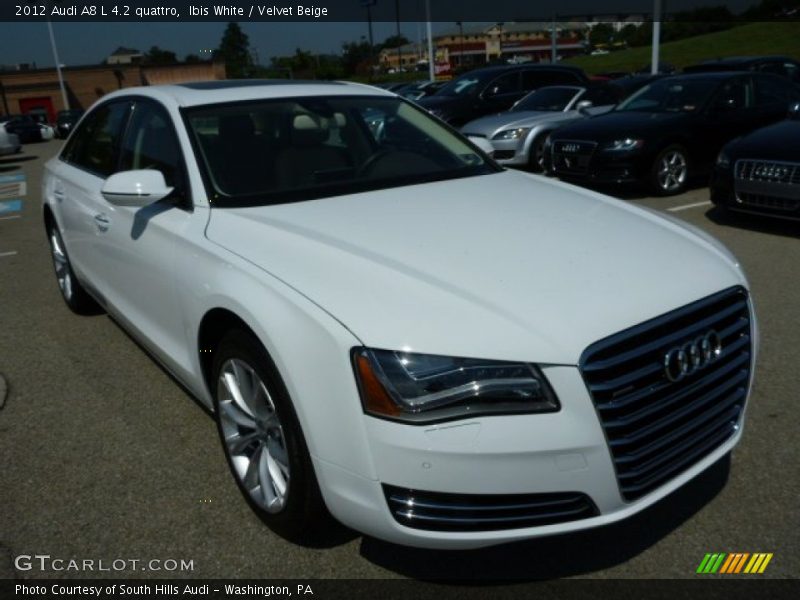 Ibis White / Velvet Beige 2012 Audi A8 L 4.2 quattro