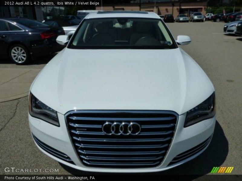 Ibis White / Velvet Beige 2012 Audi A8 L 4.2 quattro