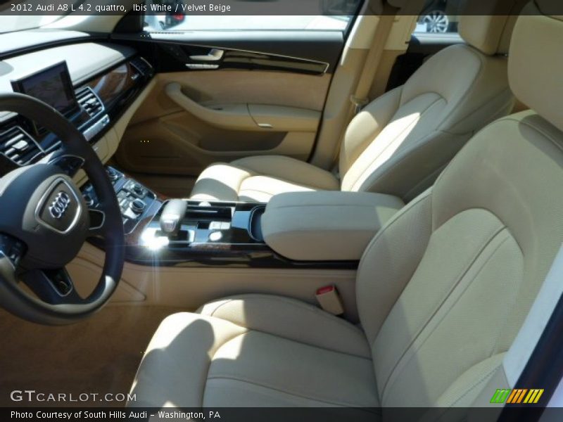 Ibis White / Velvet Beige 2012 Audi A8 L 4.2 quattro