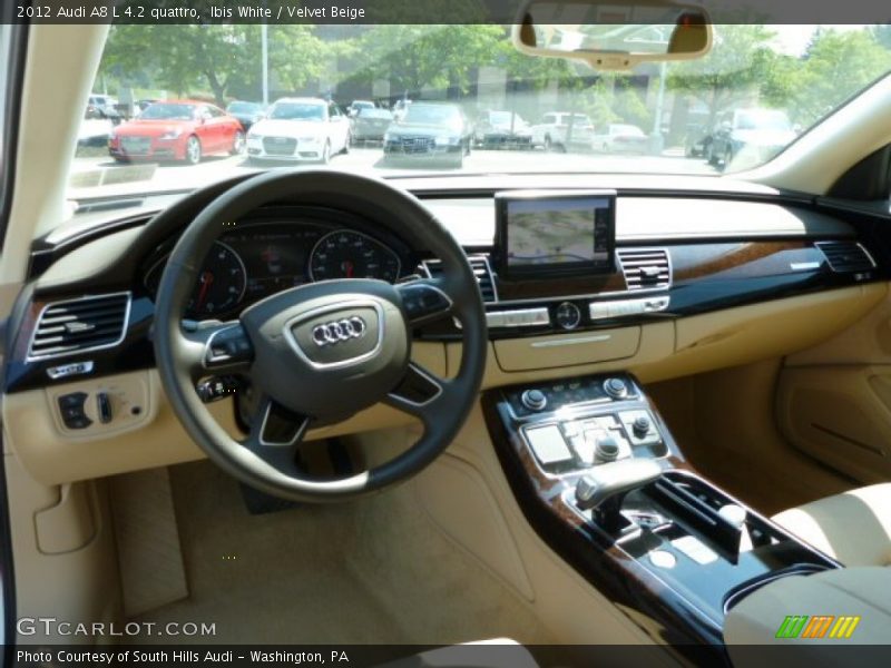 Ibis White / Velvet Beige 2012 Audi A8 L 4.2 quattro