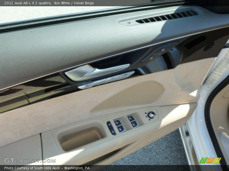 Ibis White / Velvet Beige 2012 Audi A8 L 4.2 quattro