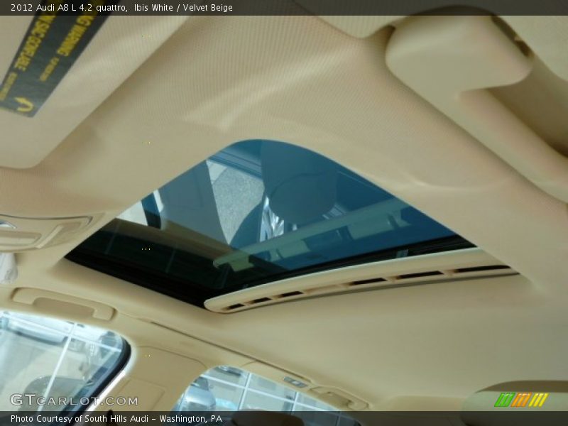 Ibis White / Velvet Beige 2012 Audi A8 L 4.2 quattro