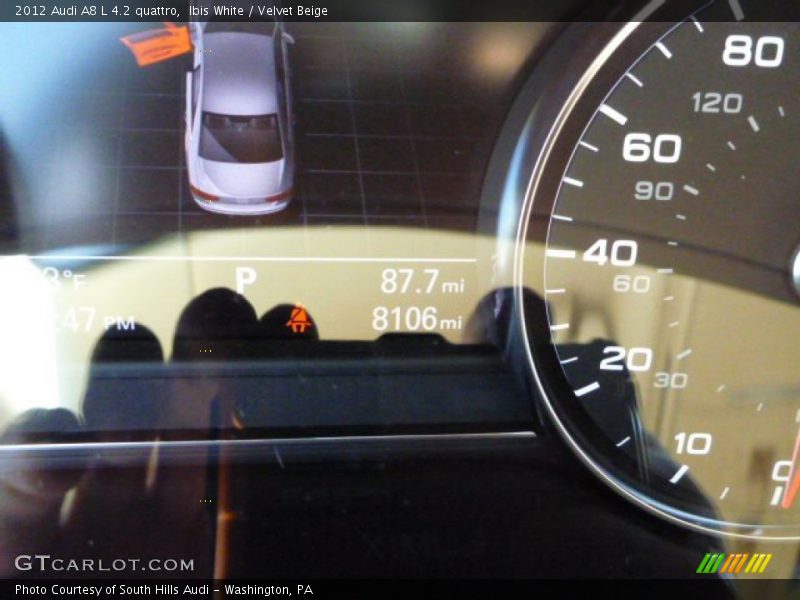 Ibis White / Velvet Beige 2012 Audi A8 L 4.2 quattro