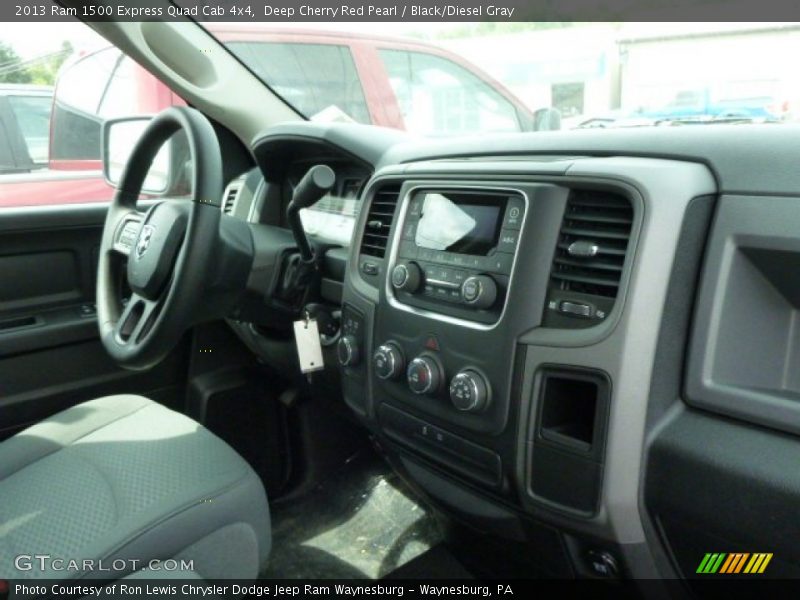 Deep Cherry Red Pearl / Black/Diesel Gray 2013 Ram 1500 Express Quad Cab 4x4