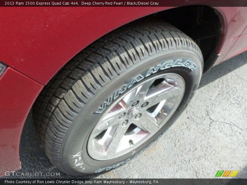 Deep Cherry Red Pearl / Black/Diesel Gray 2013 Ram 1500 Express Quad Cab 4x4