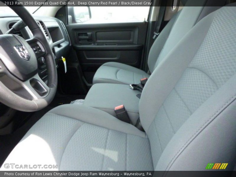 Deep Cherry Red Pearl / Black/Diesel Gray 2013 Ram 1500 Express Quad Cab 4x4