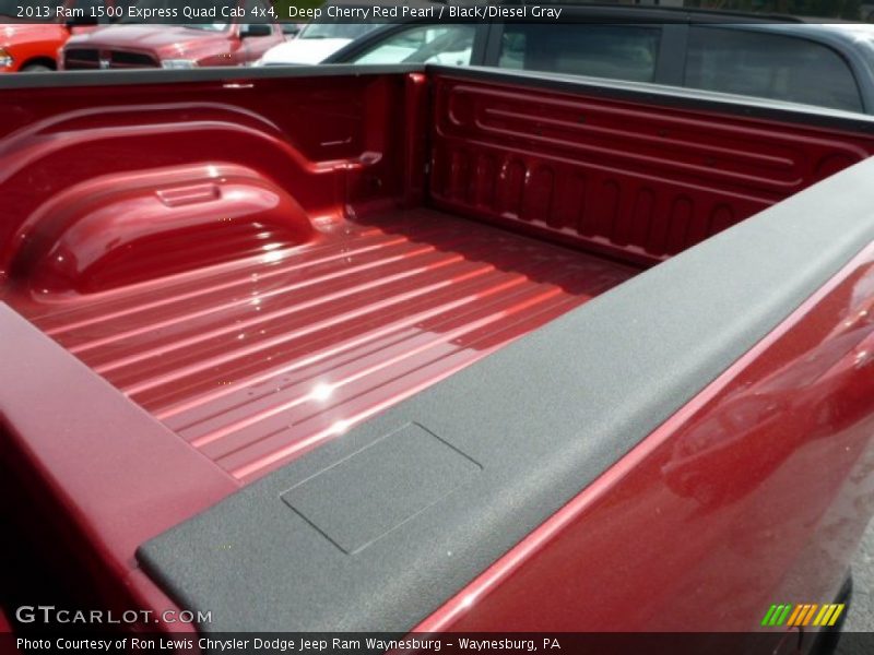 Deep Cherry Red Pearl / Black/Diesel Gray 2013 Ram 1500 Express Quad Cab 4x4