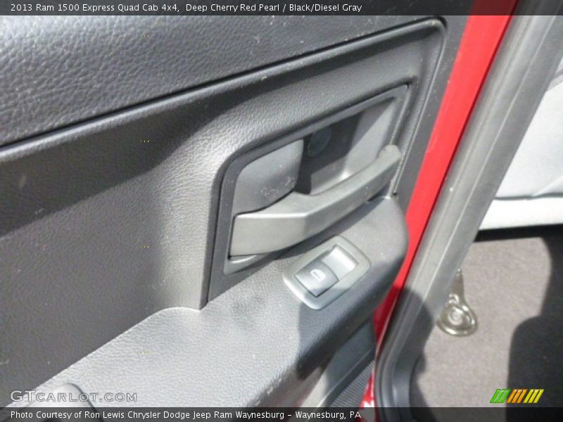 Deep Cherry Red Pearl / Black/Diesel Gray 2013 Ram 1500 Express Quad Cab 4x4
