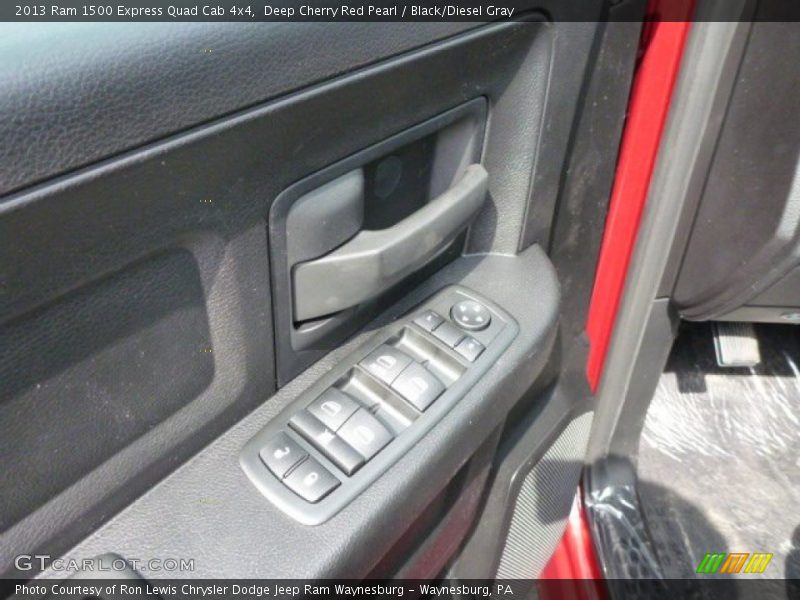Deep Cherry Red Pearl / Black/Diesel Gray 2013 Ram 1500 Express Quad Cab 4x4