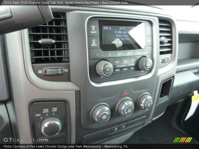 Deep Cherry Red Pearl / Black/Diesel Gray 2013 Ram 1500 Express Quad Cab 4x4