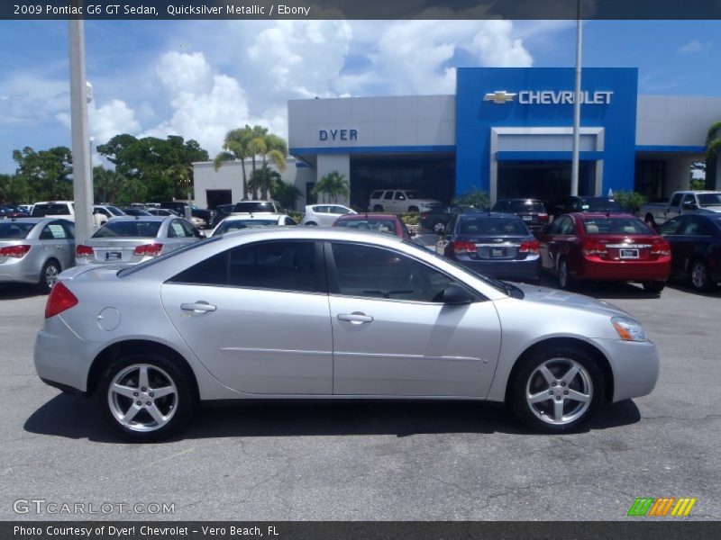 Quicksilver Metallic / Ebony 2009 Pontiac G6 GT Sedan