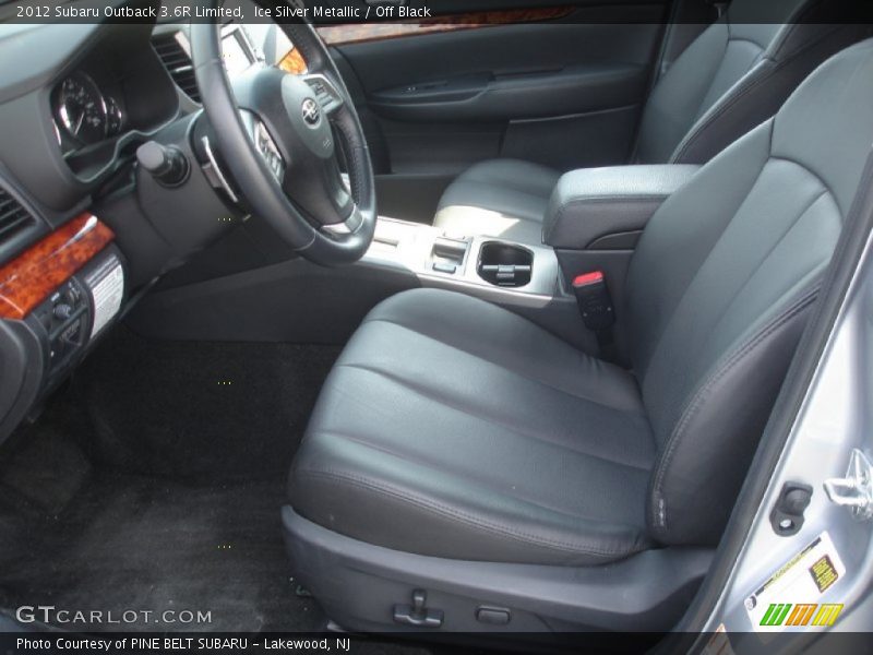 Ice Silver Metallic / Off Black 2012 Subaru Outback 3.6R Limited