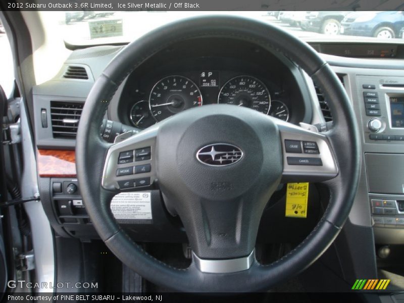 Ice Silver Metallic / Off Black 2012 Subaru Outback 3.6R Limited