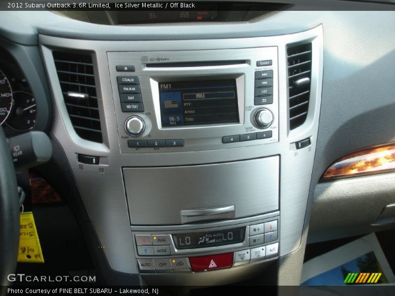 Ice Silver Metallic / Off Black 2012 Subaru Outback 3.6R Limited