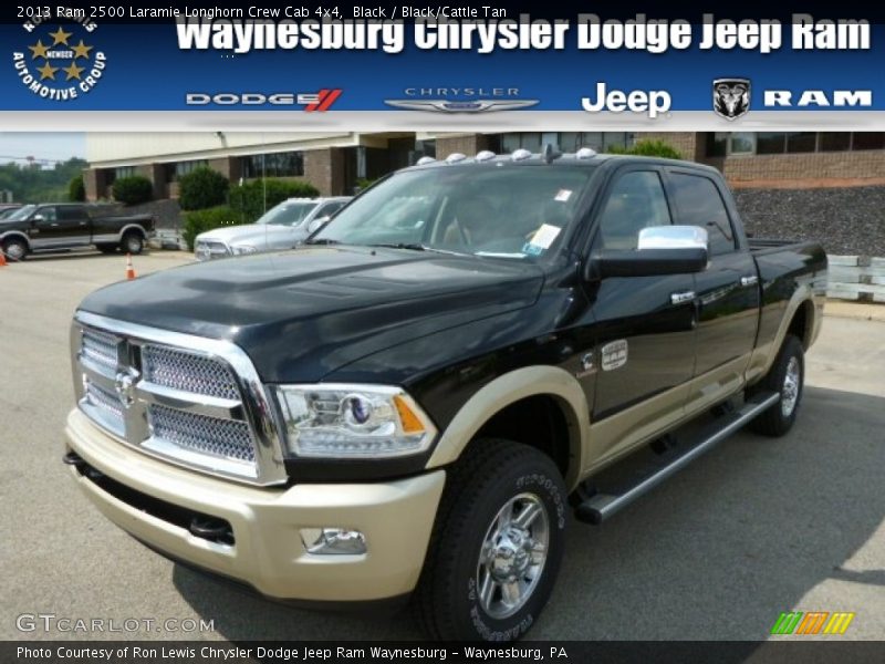 Black / Black/Cattle Tan 2013 Ram 2500 Laramie Longhorn Crew Cab 4x4