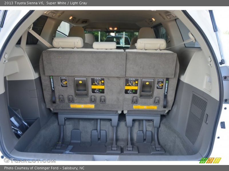 Super White / Light Gray 2013 Toyota Sienna V6
