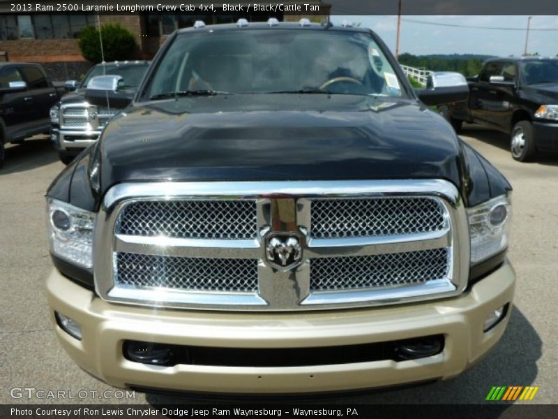Black / Black/Cattle Tan 2013 Ram 2500 Laramie Longhorn Crew Cab 4x4
