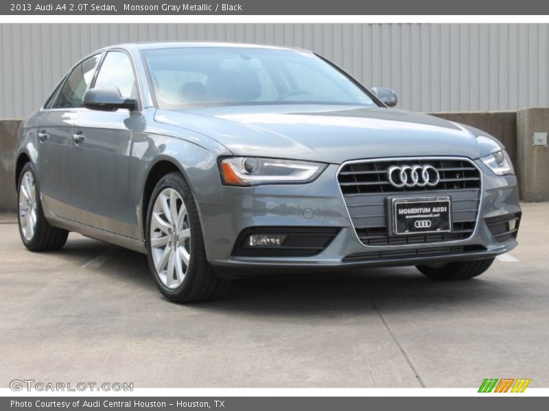 Monsoon Gray Metallic / Black 2013 Audi A4 2.0T Sedan
