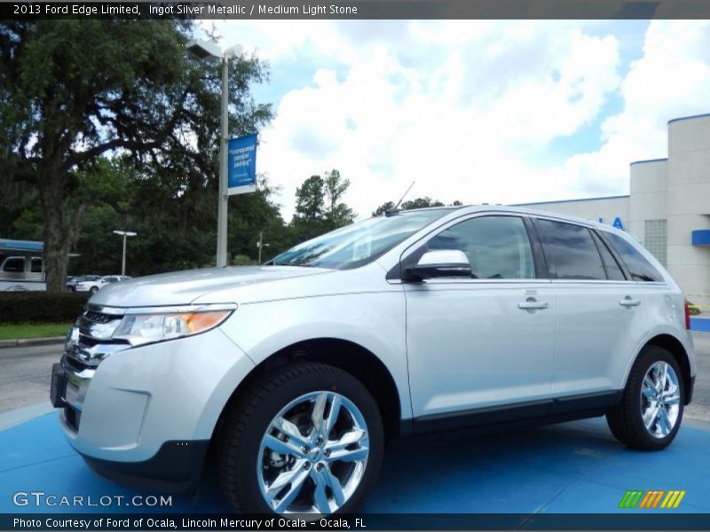 Ingot Silver Metallic / Medium Light Stone 2013 Ford Edge Limited