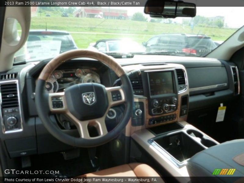 Black / Black/Cattle Tan 2013 Ram 2500 Laramie Longhorn Crew Cab 4x4