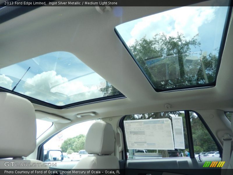 Ingot Silver Metallic / Medium Light Stone 2013 Ford Edge Limited