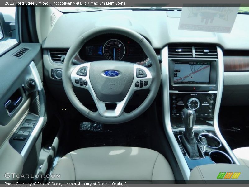 Ingot Silver Metallic / Medium Light Stone 2013 Ford Edge Limited