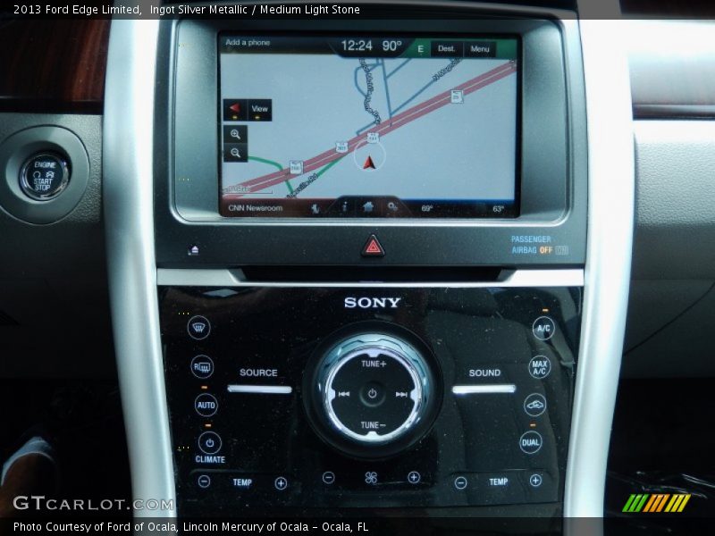 Ingot Silver Metallic / Medium Light Stone 2013 Ford Edge Limited