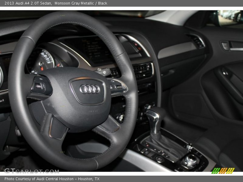 Monsoon Gray Metallic / Black 2013 Audi A4 2.0T Sedan