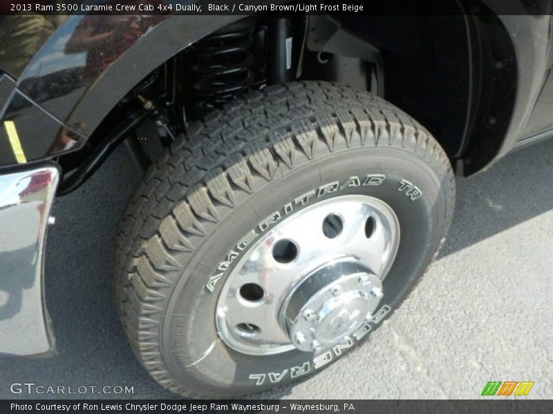 Black / Canyon Brown/Light Frost Beige 2013 Ram 3500 Laramie Crew Cab 4x4 Dually