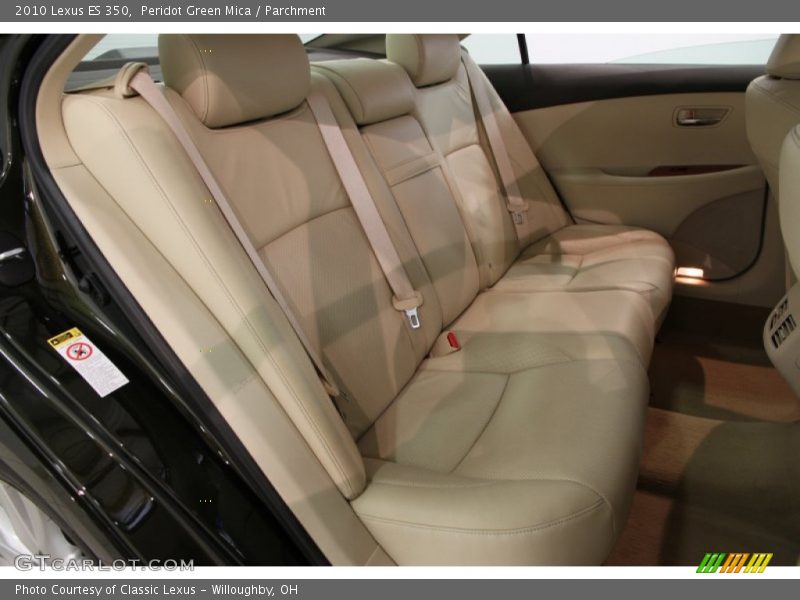 Rear Seat of 2010 ES 350