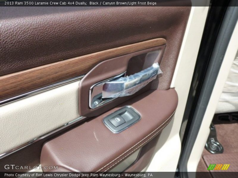 Black / Canyon Brown/Light Frost Beige 2013 Ram 3500 Laramie Crew Cab 4x4 Dually