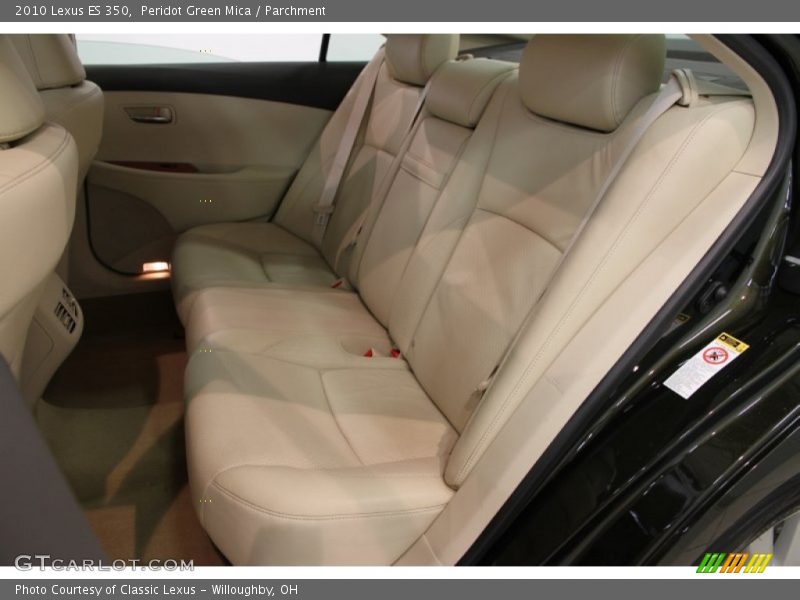 Rear Seat of 2010 ES 350