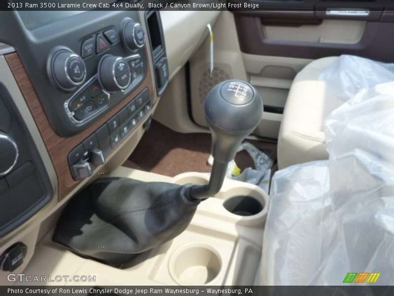 Black / Canyon Brown/Light Frost Beige 2013 Ram 3500 Laramie Crew Cab 4x4 Dually