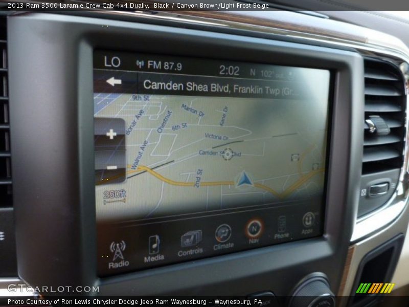 Black / Canyon Brown/Light Frost Beige 2013 Ram 3500 Laramie Crew Cab 4x4 Dually
