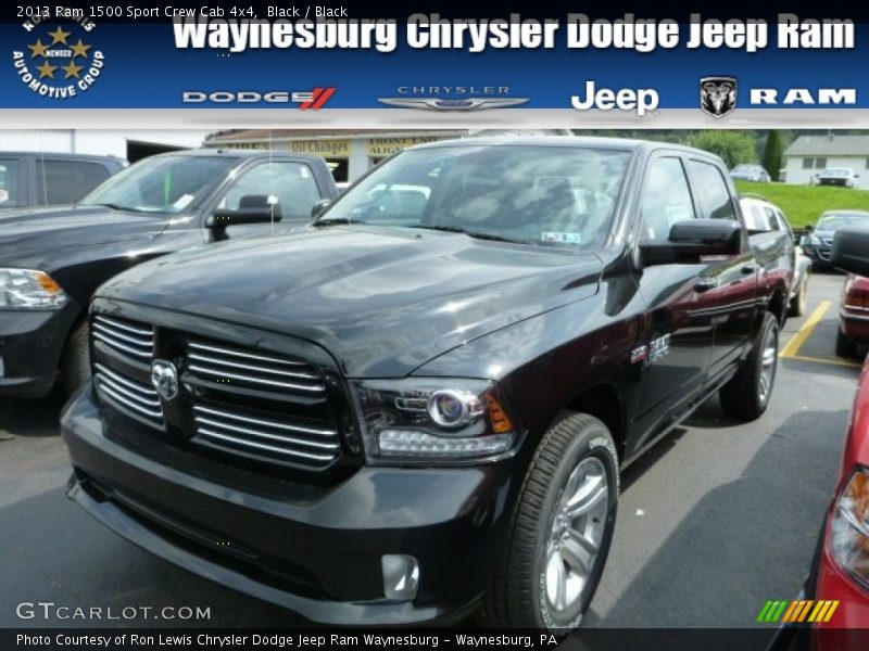 Black / Black 2013 Ram 1500 Sport Crew Cab 4x4