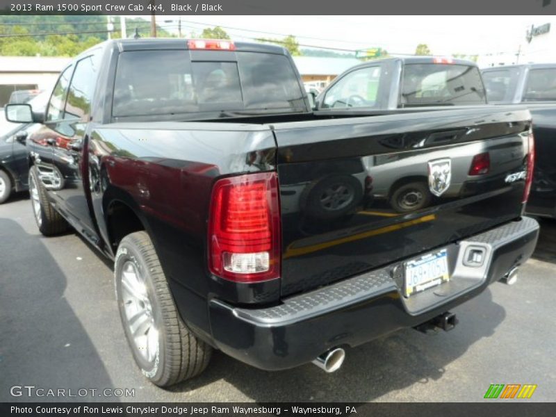 Black / Black 2013 Ram 1500 Sport Crew Cab 4x4