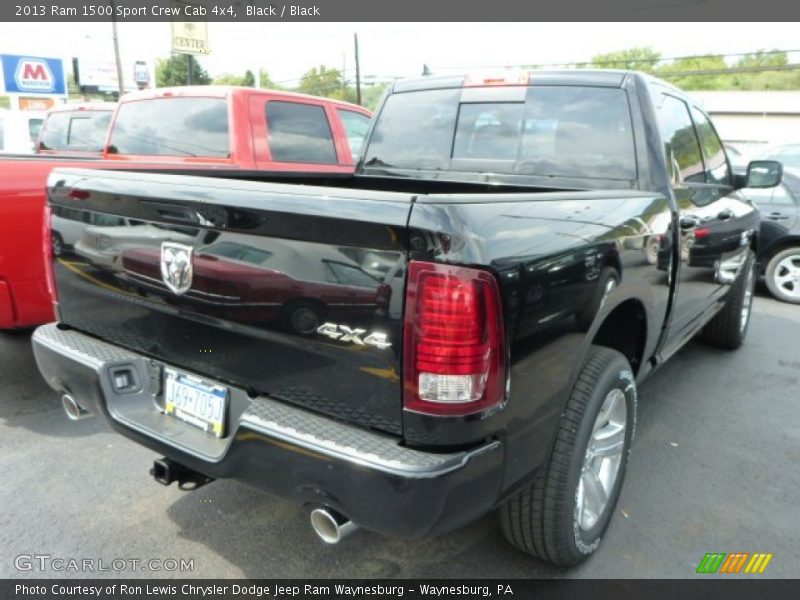 Black / Black 2013 Ram 1500 Sport Crew Cab 4x4