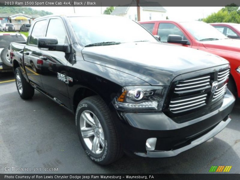 Black / Black 2013 Ram 1500 Sport Crew Cab 4x4