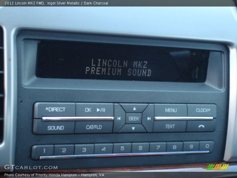 Ingot Silver Metallic / Dark Charcoal 2012 Lincoln MKZ FWD