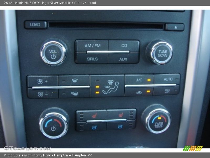 Ingot Silver Metallic / Dark Charcoal 2012 Lincoln MKZ FWD