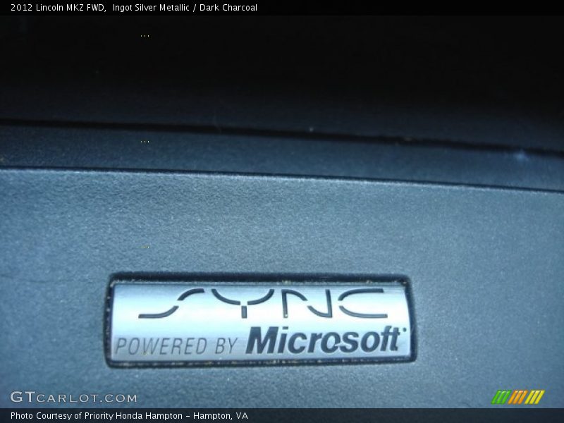 Ingot Silver Metallic / Dark Charcoal 2012 Lincoln MKZ FWD