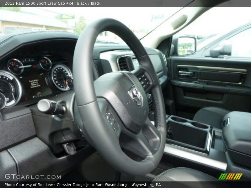 Black / Black 2013 Ram 1500 Sport Crew Cab 4x4