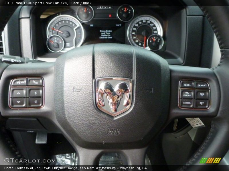 Black / Black 2013 Ram 1500 Sport Crew Cab 4x4