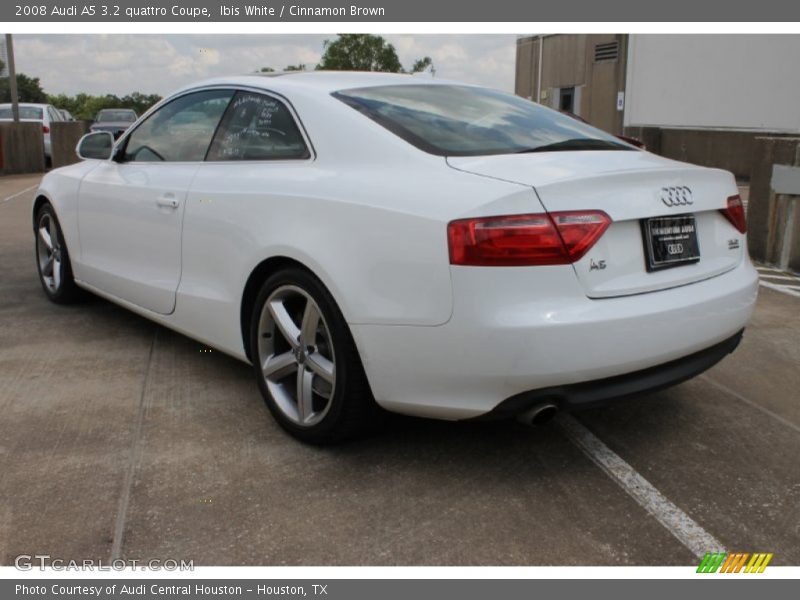 Ibis White / Cinnamon Brown 2008 Audi A5 3.2 quattro Coupe